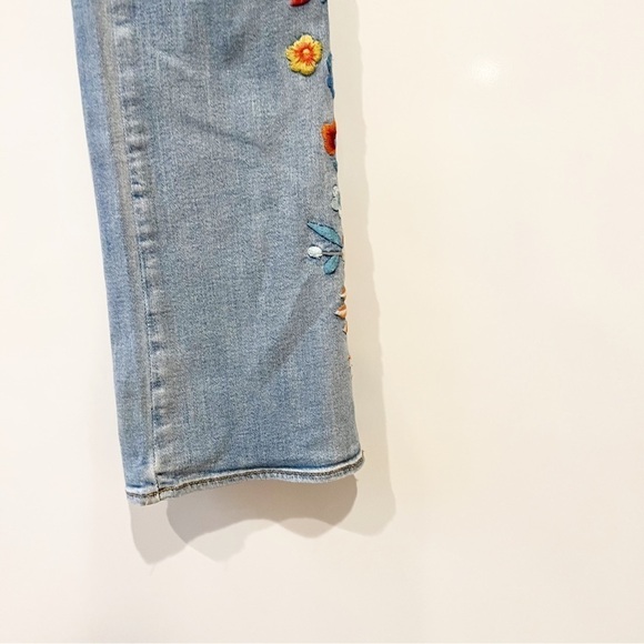 DRIFTWOOD Kelly Floral Embroidered Flared Jeans - Picture 4 of 13